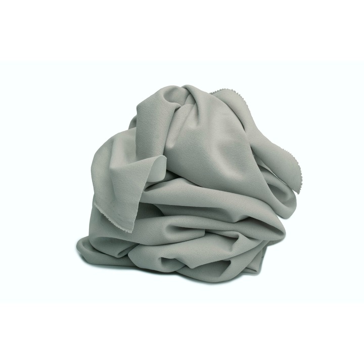 Material pentru tricotat, tip scafandru Scuba Crep, Gri, 50 cm x 150 cm