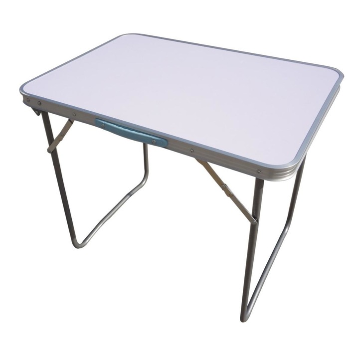 Маса за къмпинг, риболов, туризъм или плаж от МДФ и стомана за двама души 70 х 50 х 60 см