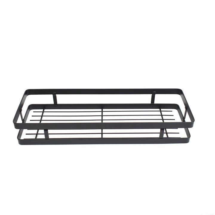 Fém polc, Naimeed D4510, Fekete, 35x12x6 cm