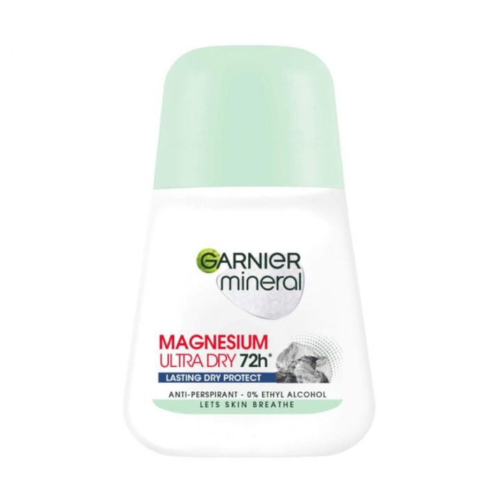 Set Deodorant Roll-on Garnier Mineral Magnesium Ultra Dry, 3 Bucati x 50 ml