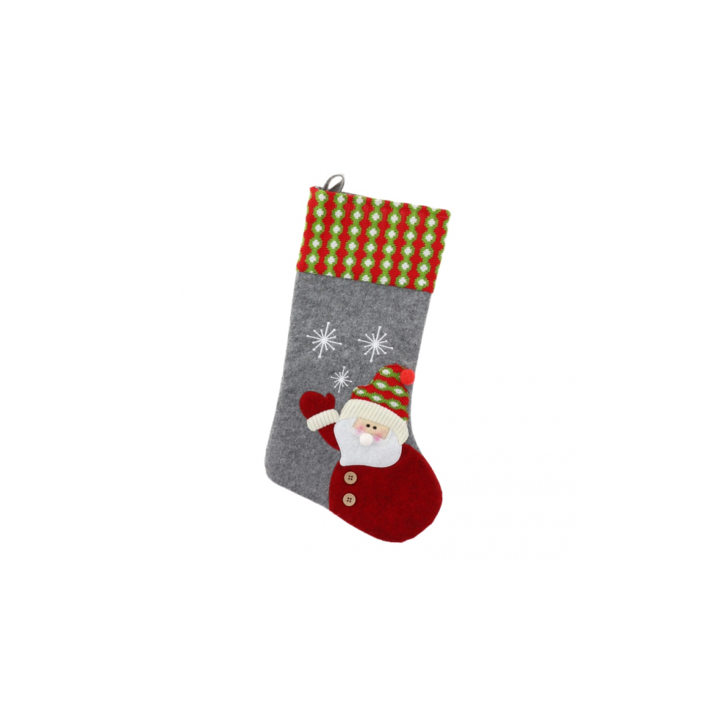 Soseta, cizmulita de craciun, model santa 51 cm