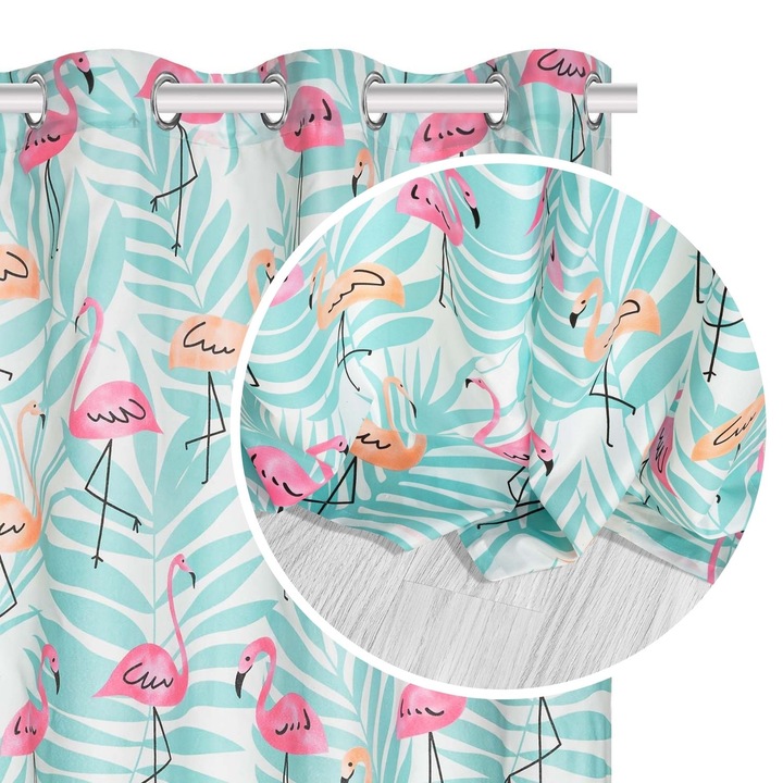 Завеса, Полиестер, Хол, 140x250, Многоцветен