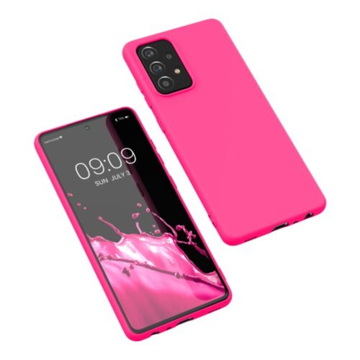 Kwmobile tok Samsung Galaxy A52 / Galaxy A52 5G / Galaxy A52s 5G, szilikon, rózsaszín, 54346.77