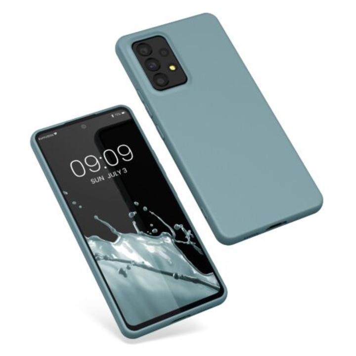 Калъф Kwmobile за Samsung Galaxy A53 5G, силиконов, зелен, 57808.207