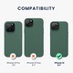Kwmobile tok Apple iPhone 14 készülékhez, szilikon, zöld, 59071.166