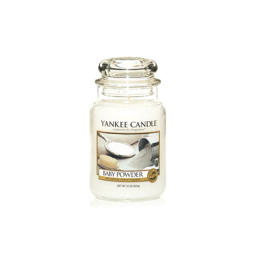 Свещ Yankee Candle Baby Powder, Малък буркан, 104г eMAG.bg