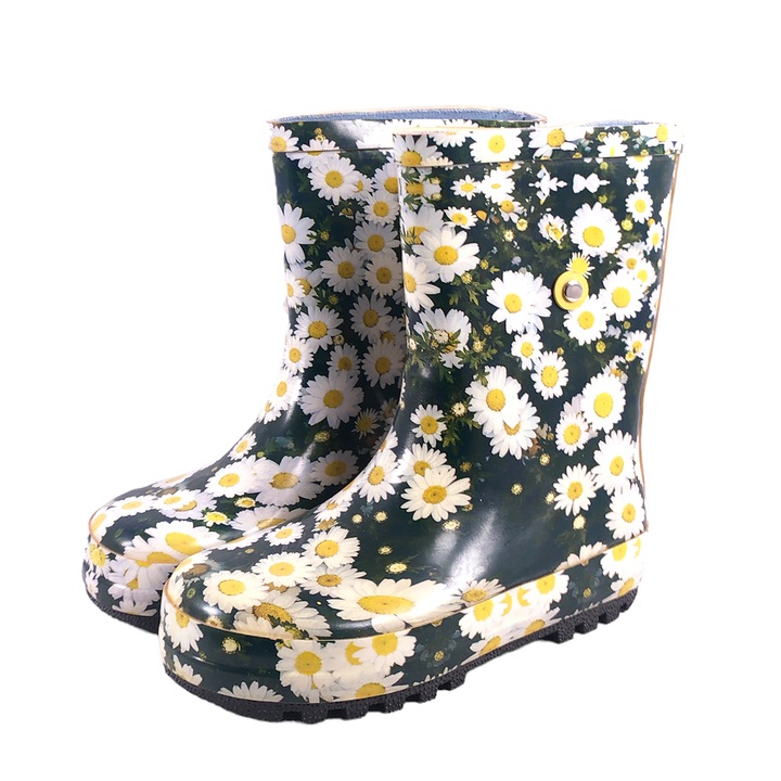 Детски гумени ботуши Chippo 43195-7, Текстилен хастар, Зелен