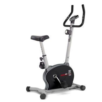 Bicicleta de exercitii EVERFIT BFK 300, Volanta 4 kg, Greutate utilizator 100 kg, Sa Reglabila, Ghidon reglabil, Gri/Negru Bicicleta de exercitii EVERFIT BFK 300, Volanta 4 kg, Greutate utilizator 100 kg, Sa Reglabila, Ghidon reglabil, Gri/Negru