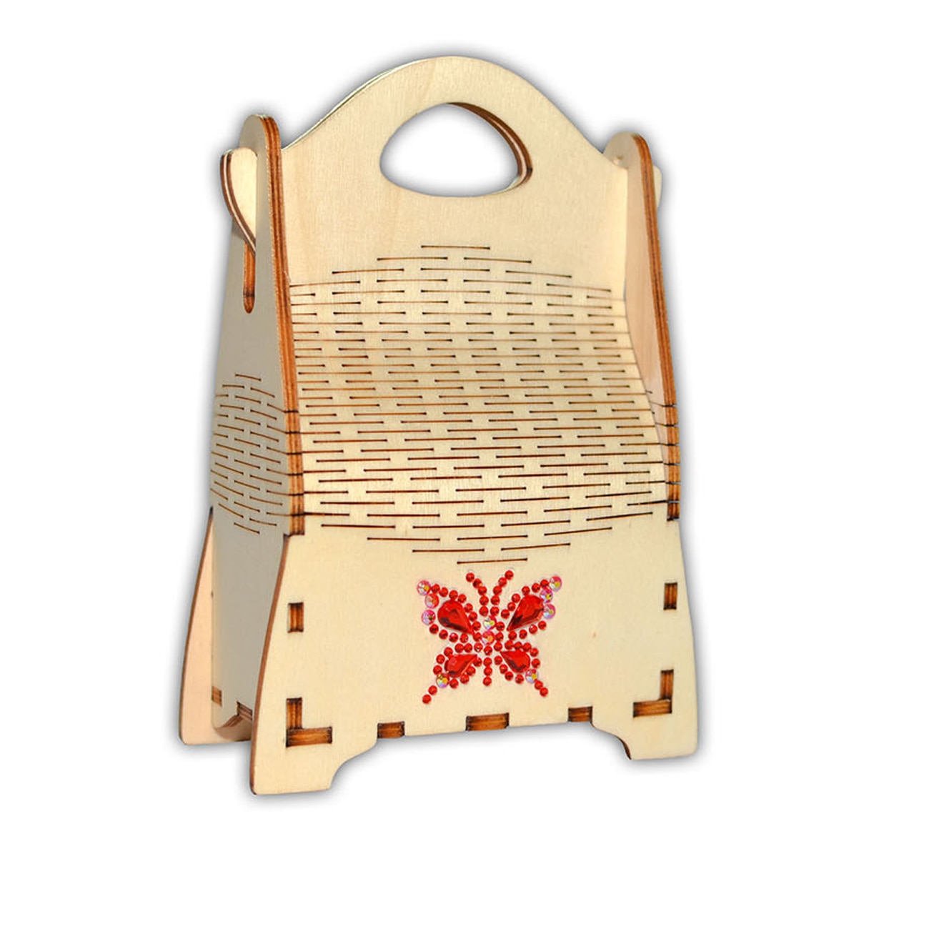 Punga cadou din lemn 15,40x10,40x5 cm ambalaj de lux handmade