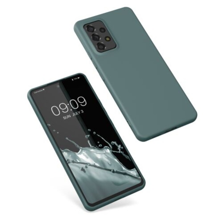 Калъф Kwmobile за Samsung Galaxy A53 5G, силиконов, зелен, 58051.171