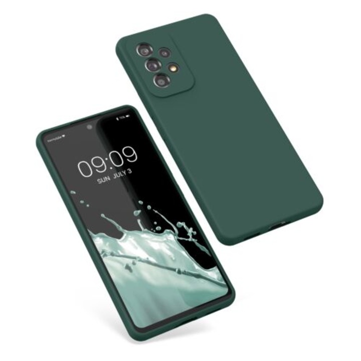 Калъф Kwmobile за Samsung Galaxy A53 5G, силиконов, зелен, 57835.169