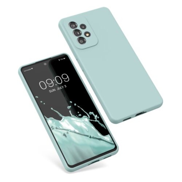 Kwmobile tok Samsung Galaxy A53 5G telefonhoz, szilikon, zöld, 57835.200