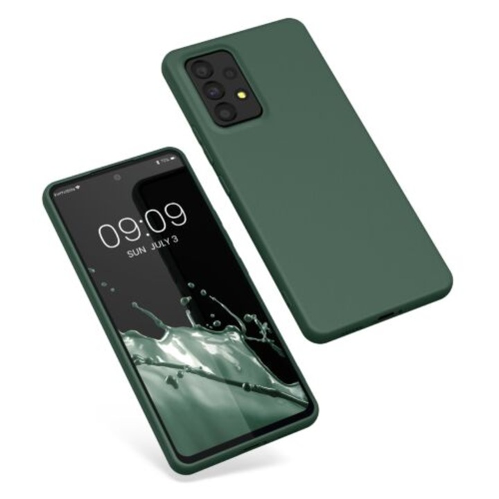 Калъф Kwmobile за Samsung Galaxy A53 5G, силиконов, зелен, 57808.169