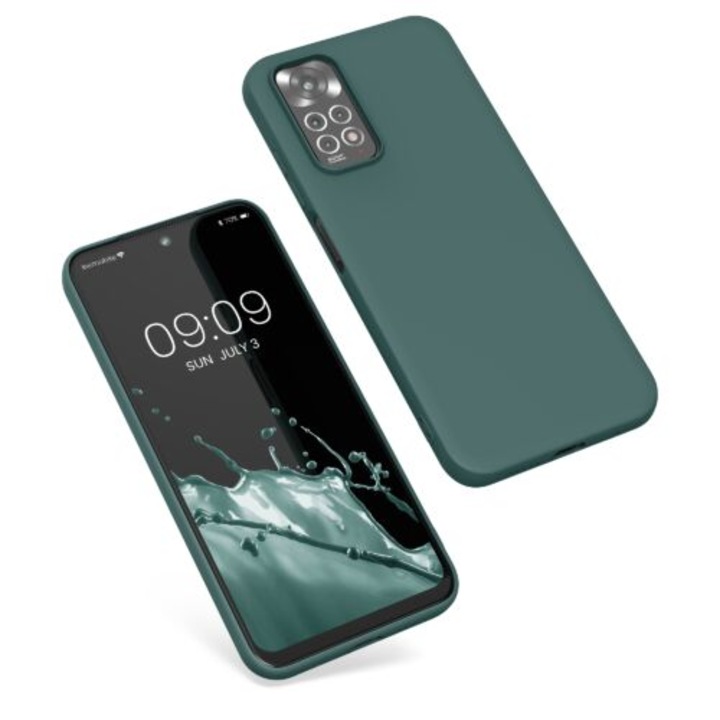Kwmobile tok Xiaomi Redmi Note 11/Redmi Note 11s készülékhez, szilikon, zöld, 57368.169