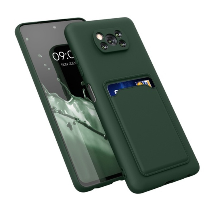 Калъф Kwmobile за Xiaomi Poco X3 NFC/Poco X3 Pro, силиконов, зелен, 56050.80