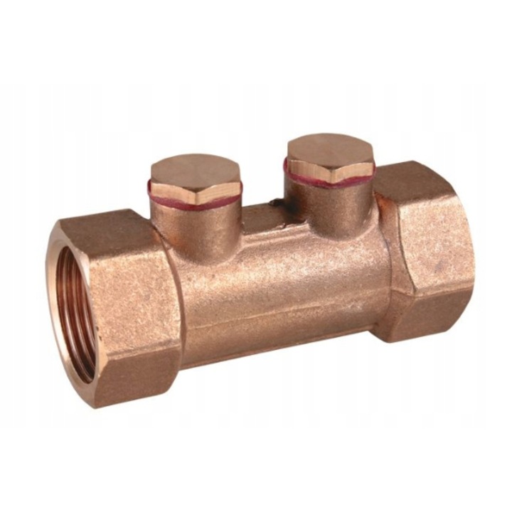 Възвратен клапан против замърсяване, AQUER, месинг, 1/2 инча, златист