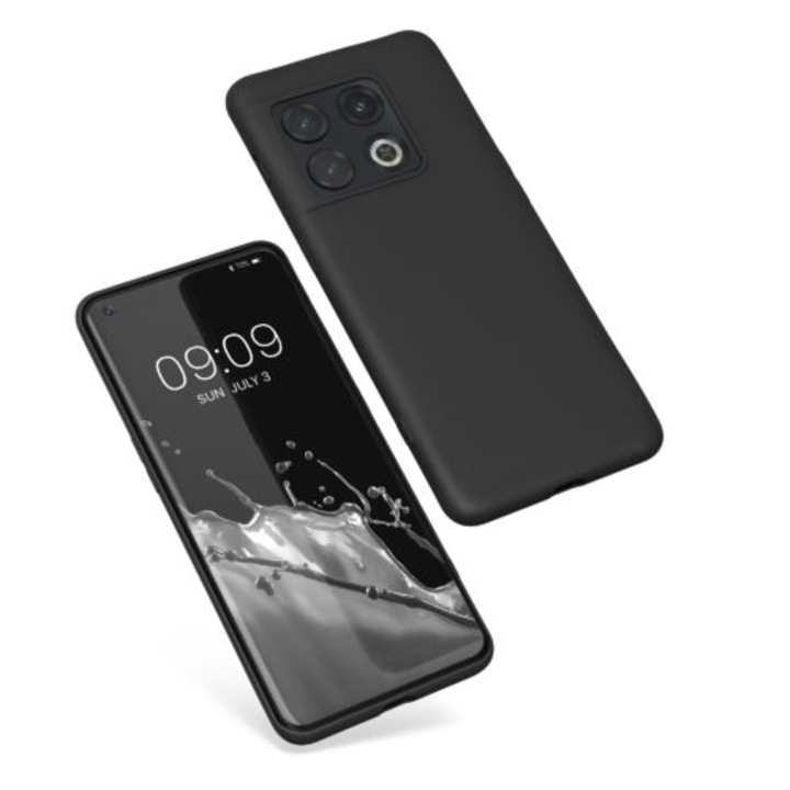 Калъф Kwmobile за OnePlus 10 Pro, силиконов, черен, 57245.47