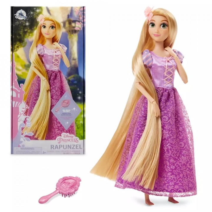 Papusa Rapunzel Classic, Disney, 29 cm