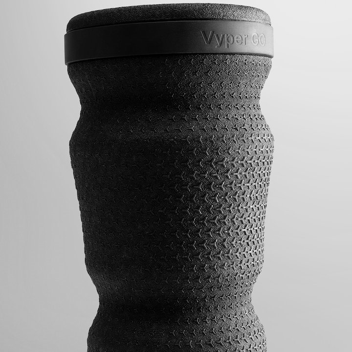 Rulou cu vibratii pentru refacere Vyper GO, 3 trepte vibratii, autonomie pana la 2 ore, Motor High-torque 26W, Bluetooth, Hyperice