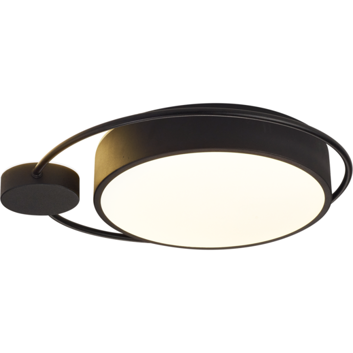Plafoniera Moon 28W 1400lm 3000K 440mm, negru, Erste