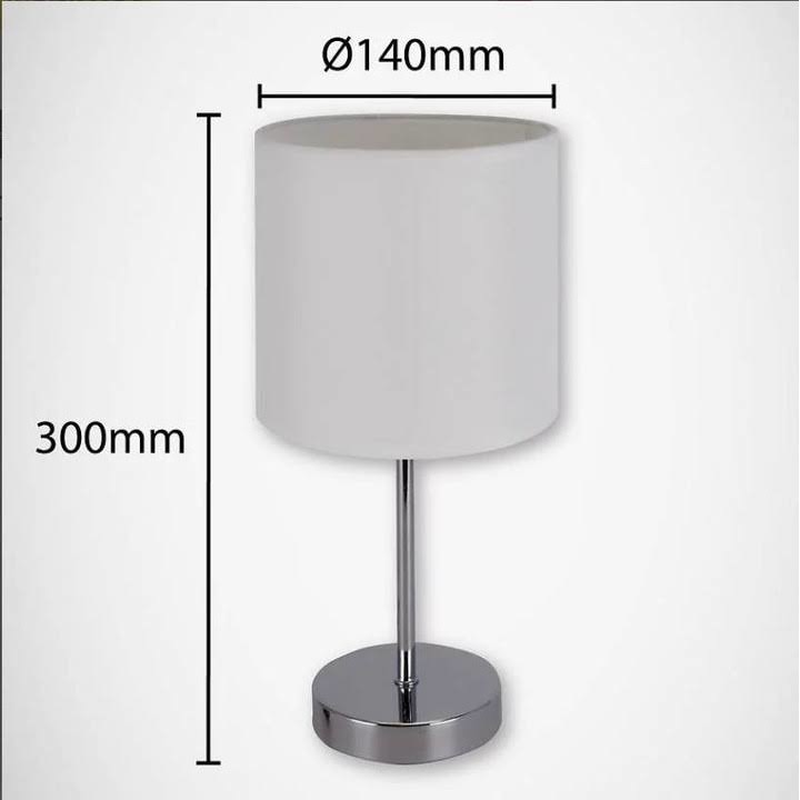 Лампа Ideus, E14, 40 W, Неръждаема стомана/пластмаса, 30 см, бял - eMAG.bg