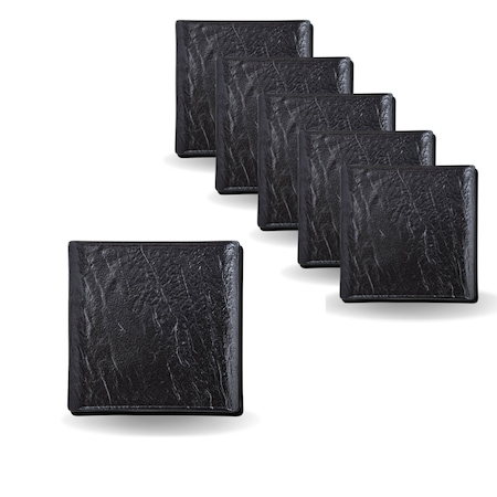 Set 6 farfurii, Wilmax England, Portelan, Negru