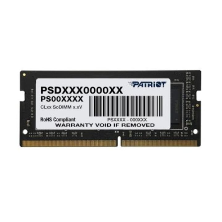 Рам памет за лаптоп Patriot Signature SODIMM, 8B, SC 2666Mhz, DDR4, Non-ECC Unbuffered