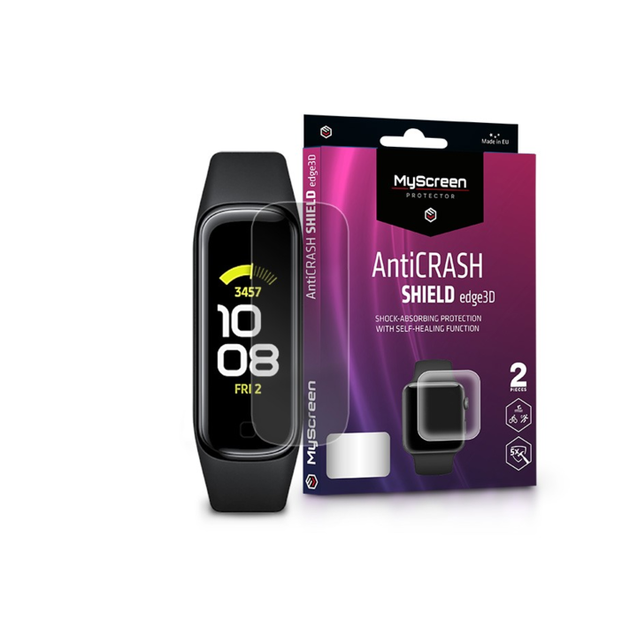 Samsung Galaxy Fit 2 ütésálló képernyővédő fólia - MyScreen Protector AntiCrash Shield Edge3D - 2 db/csomag - átlátszó