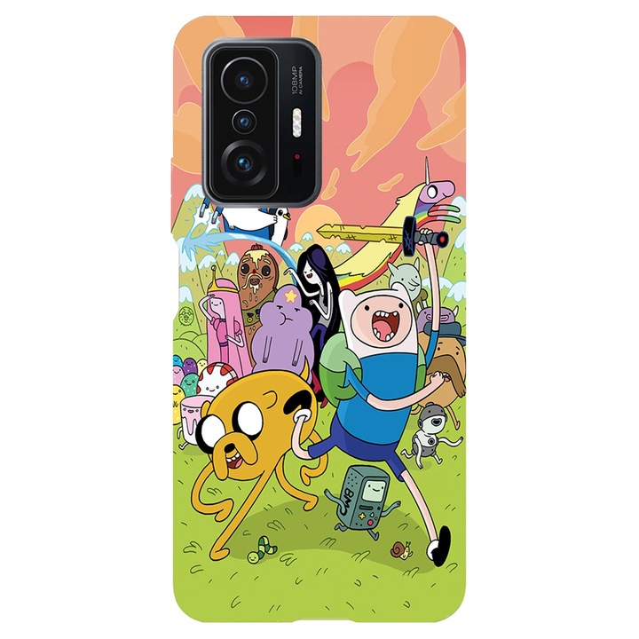 Капак, съвместим с Xiaomi Redmi Note 11 Pro модел Adventure time, силикон, TPU, обратно
