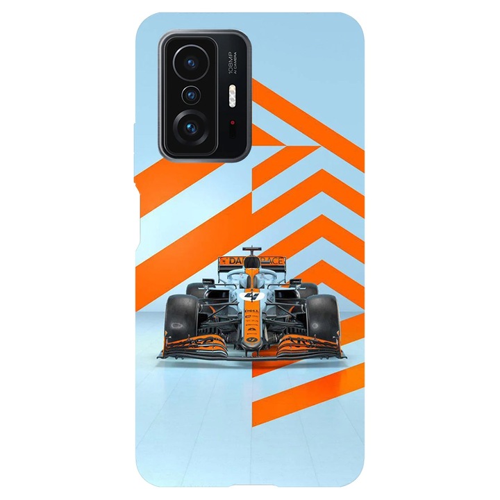 Кейс съвместим с Xiaomi Redmi Note 11 Formula One Mclaren модел, Силикон, TPU, Обратно