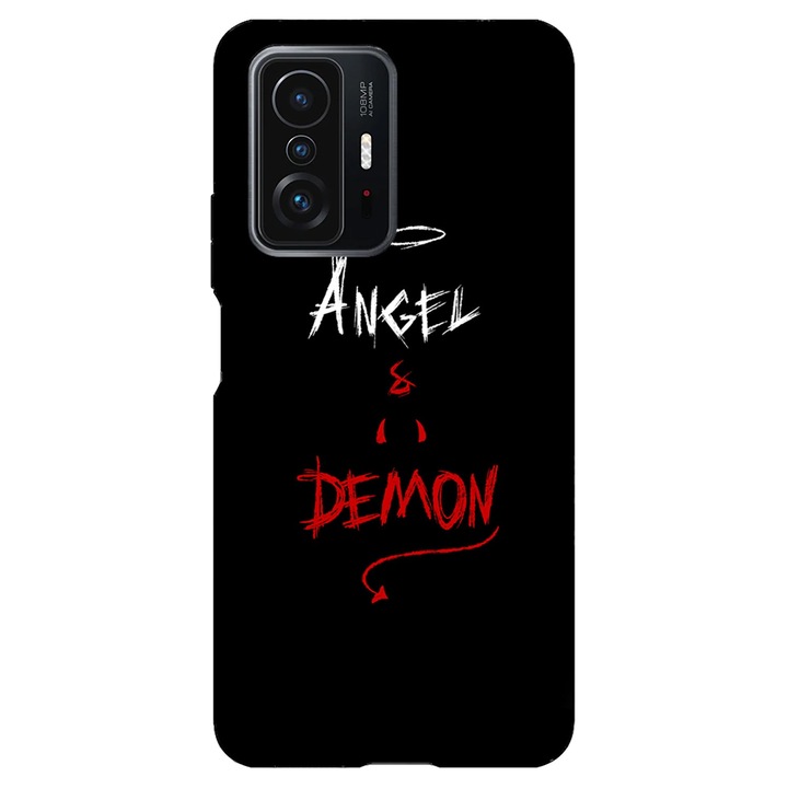 Кейс съвместим с Xiaomi 11T Pro 5G модел Angel & Demon, силикон, TPU, обратното