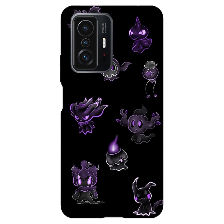 Капак, съвместим с Xiaomi Redmi Note 11 модел Neon Ghost pokemon, силикон, TPU, обратното