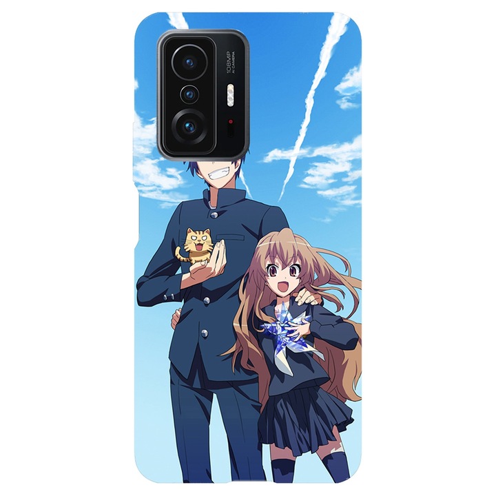 Кейс съвместим с Xiaomi Redmi Note 11 Pro модел Toradora, Силиконов, TPU, Обратно