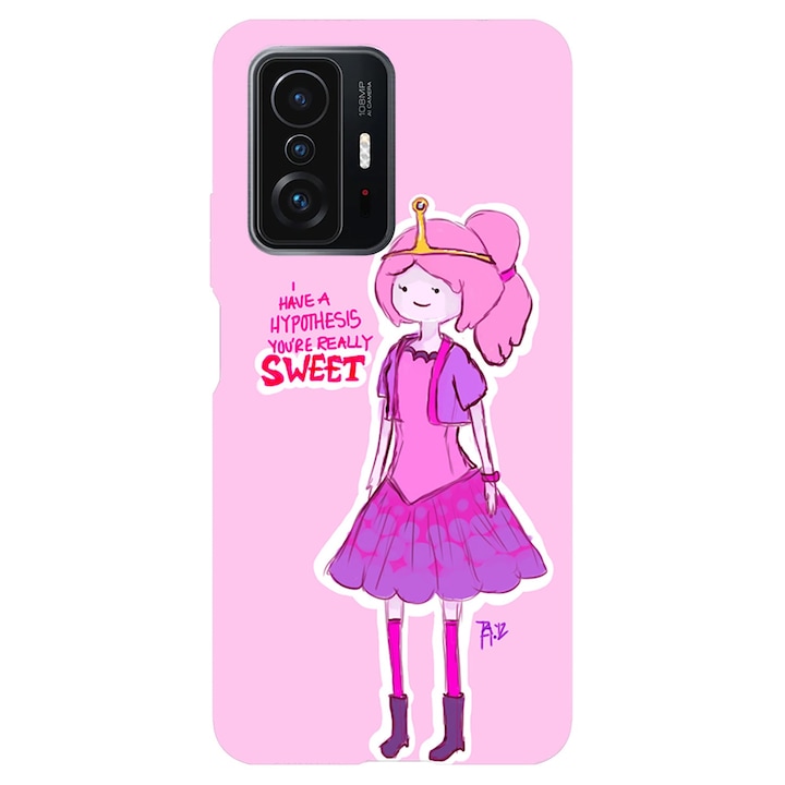 Кейс съвместим с Xiaomi Mi 11 Lite модел Princess Bumblegum Adventure time, силикон, TPU, обратното