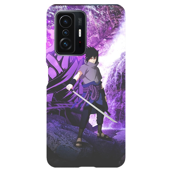 Капак, съвместим с Xiaomi Mi 11 Lite модел Sasuke Uchiha Susano, силикон, TPU, обратното