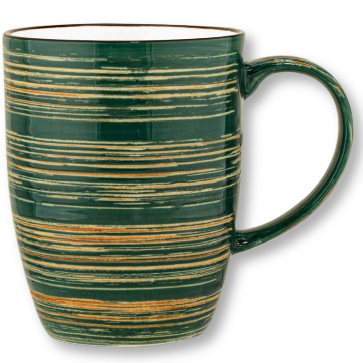 Cana, Wilmax England, Portelan, 460 ml, Verde