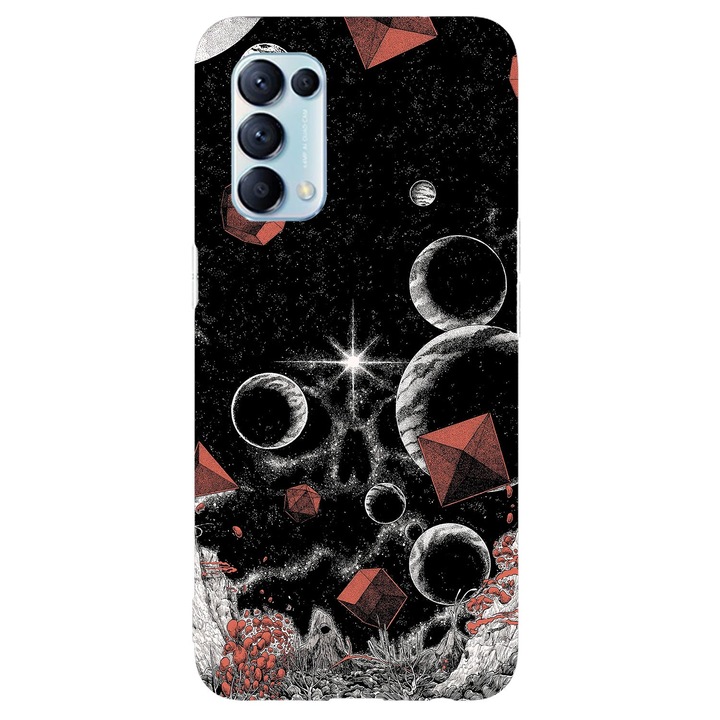 Калъф, съвместим с Oppo Reno 5 4G модел Altered Dimension, Silicon, TPU, обратното