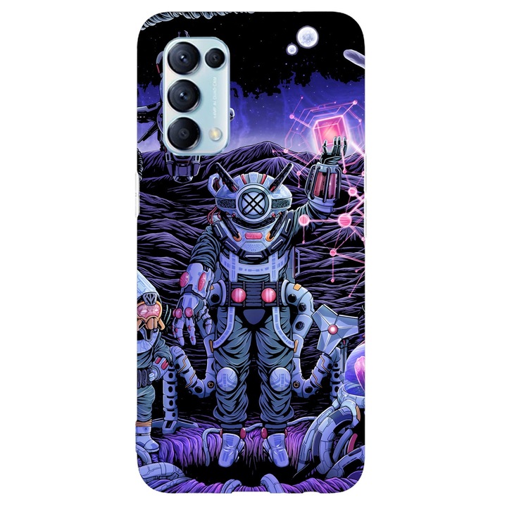 Капак, съвместим с Oppo Reno 5 5G модел Alien Entity, Silicon, TPU, обратното