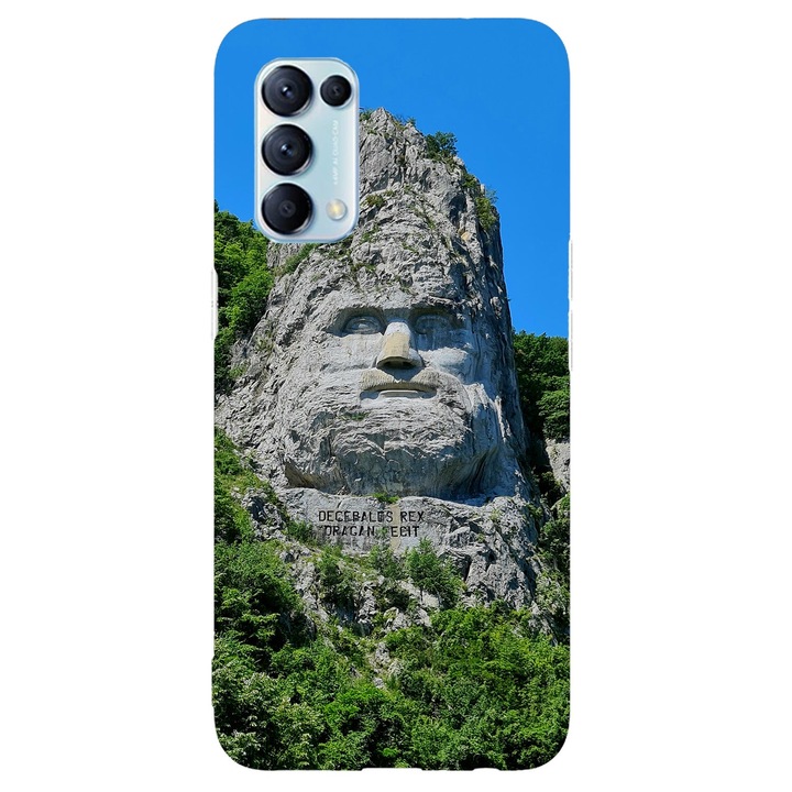 Калъф, съвместим с Oppo A74 5G модел Decebal Rex, силикон, TPU, обратно
