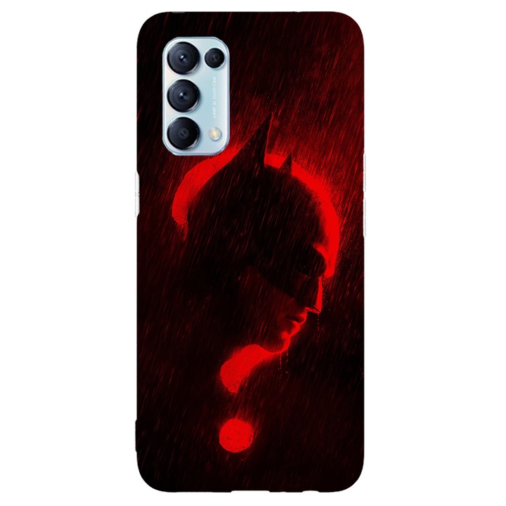 Кейс съвместим с Oppo A74 модел Batman, Silicon, TPU, обратното