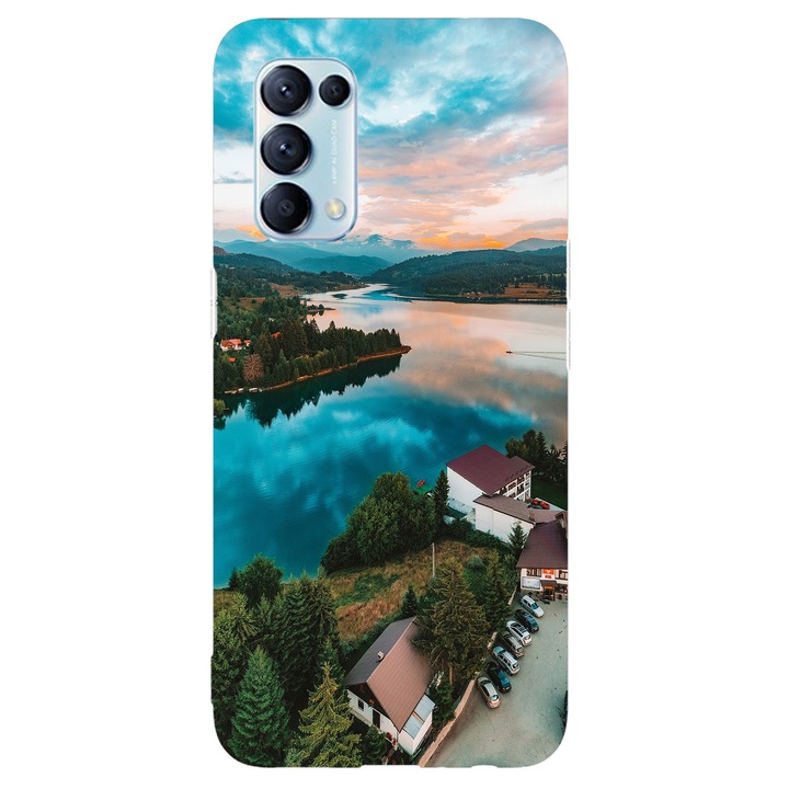 Кейс съвместим с Oppo Reno 5 4G модел Colibita lake, силикон, TPU, обратното