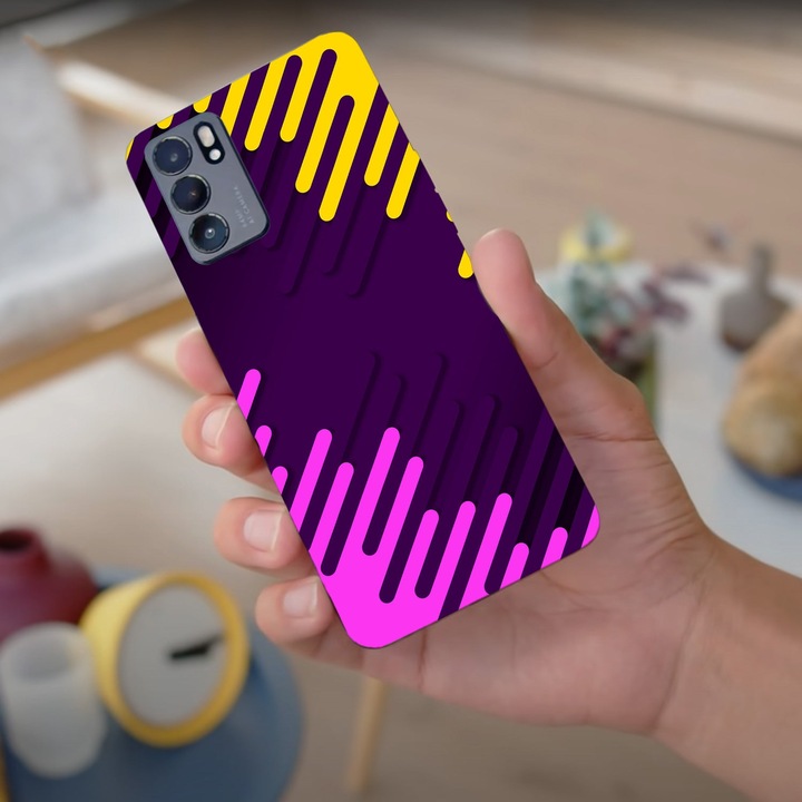A burkolat kompatibilis az Oppo Reno 4 Pro 5G modellel Color splash, szilikon, TPU, Viceversa