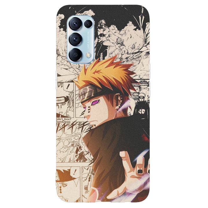 Калъф Viceversa Pain Naruto, Съвместим с Oppo Reno 6 5G, Силикон, TPU