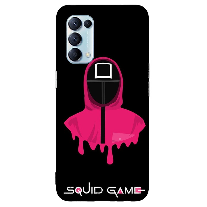 Калъф, съвместим с Oppo Reno 4 Pro 5G модел Squid game, силикон, TPU, обратно