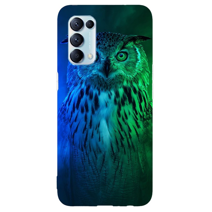 Капак, съвместим с Oppo Reno 4 Pro 5G модел Night hunter, силикон, TPU, обратното