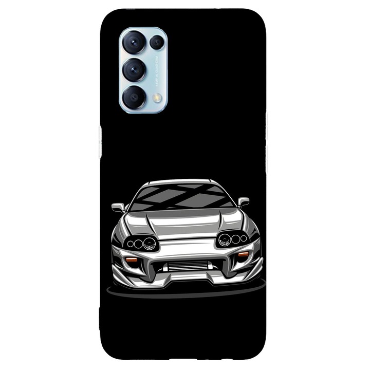 Калъф, съвместим с Oppo Reno 5 4G модел Toyota Supra Mk4, Silicon, TPU, Viceversa
