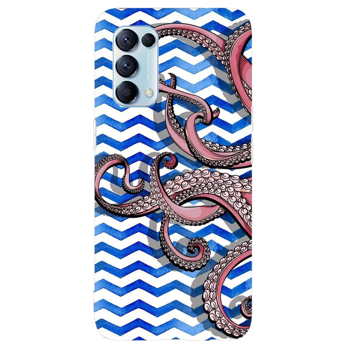 Капак, съвместим с Oppo Reno 4 5G модел Пипала, Силикон, TPU, обратното