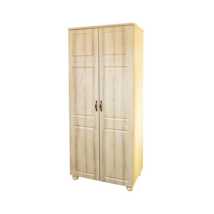 Dulap cu 2 usi, SPECTRAL MOBILA, PAL melaminat/MDF, 93x216x59 cm, Sonoma