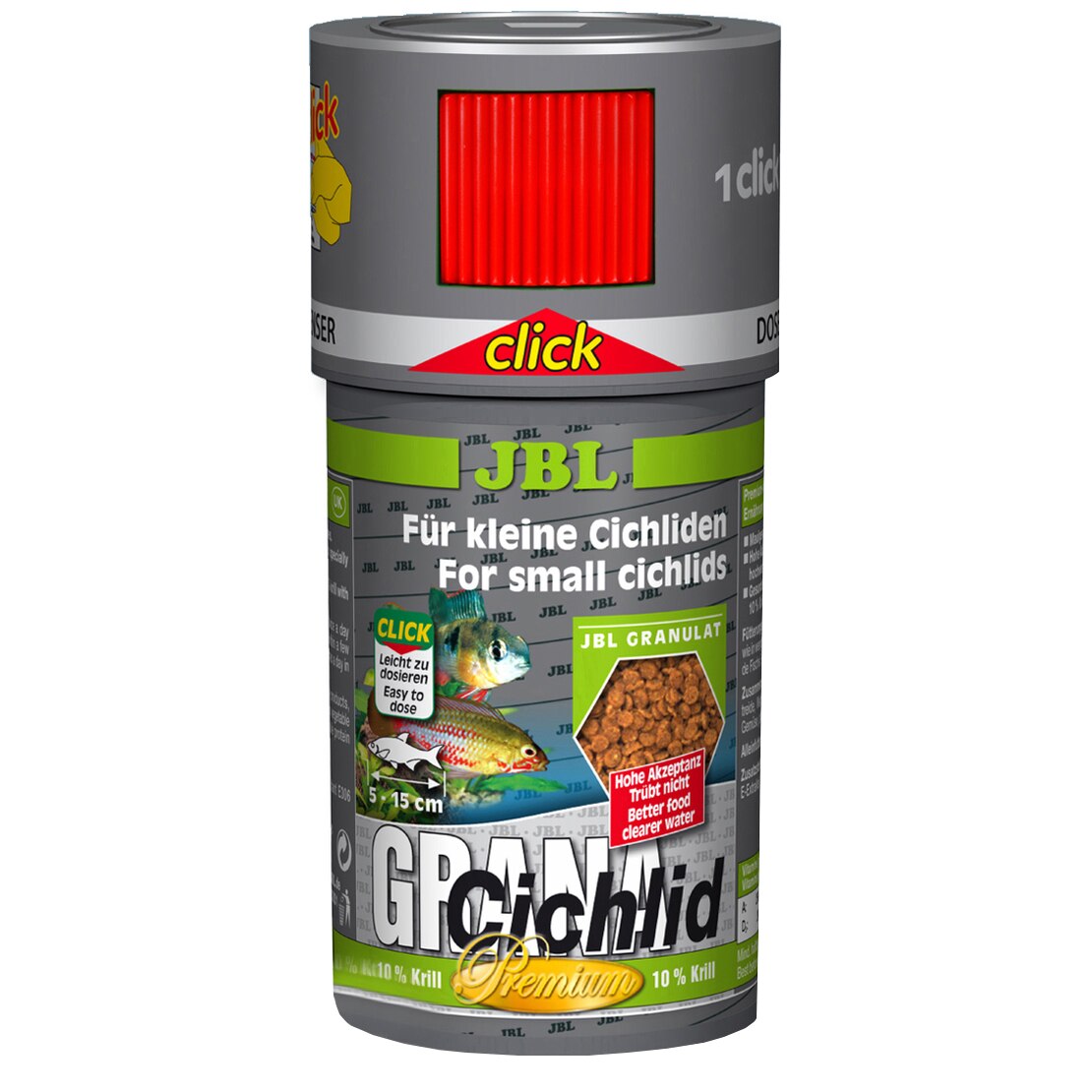Hrana pentru pesti JBL Grana-Cichlid Click, 250 ml