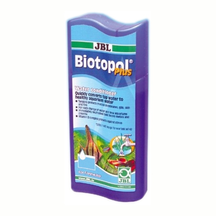 Solutie acvariu JBL Biotopol plus, 100 ml pentru 800 l